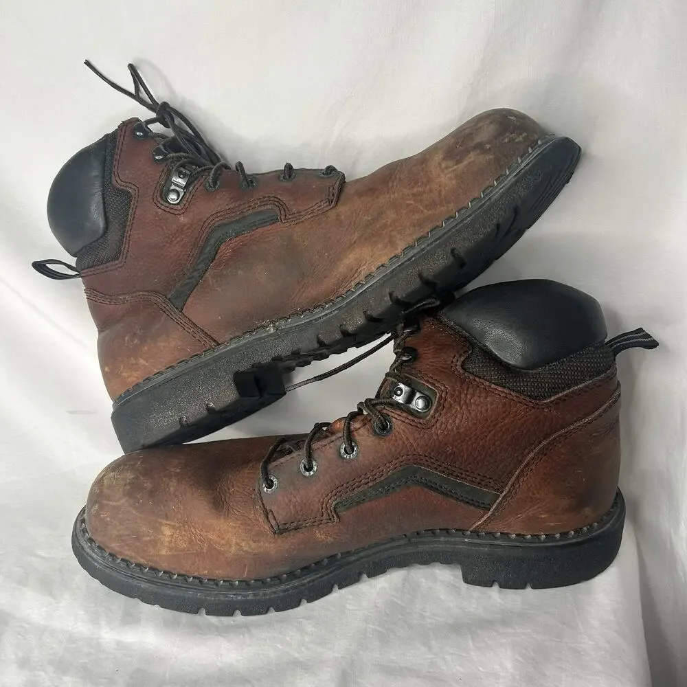 Red Wing Steel Toe Leather Boots Size 15 D Brown Work Style 2226